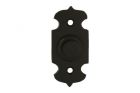 Bouton de sonnette laiton noir 25x55 mm