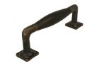 Poignée de porte 170 mm modèle moderne laiton patiné