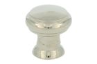 Bouton de meuble laiton nickelé petit Ø 17 mm H17 mm