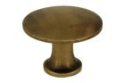 Bouton de meuble laiton patiné medium Ø 27 mm H22 mm