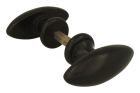 Bouton de porte modèle tabouret bois d'ébène 85x35 mm