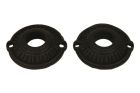 Stel ronde rozetten gietijzer Øgat 17mm