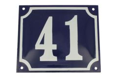 Numéro de rue émaillé 18x15