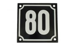 Numéro de rue émaillé 10x10