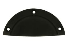Komgreep zwart strak model 95x48mm