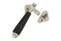 Loquet de fenêtre à battants (1908) en laiton nickelé