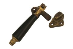 Loquet de fenêtre à battants en laiton patiné bakélite(1915)