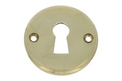 Sleutelrozet rond Ø 50mm ongelakt messing