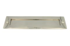 Entrée de boîte aux lettres laiton nickelé des années 30