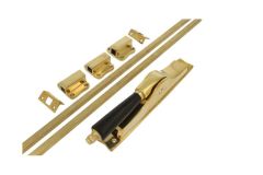 Espagnoletsluiting ongelakt messing ebbenhout (1895)