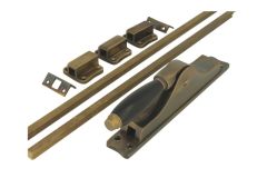 Espagnoletsluiting messing verouderd ebbenhout (1929)