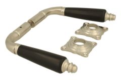 Deurklink matnikkel ebbenhout stel (1904)