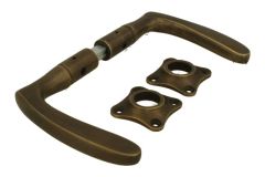 Deurklink messing verouderd stel (1918)