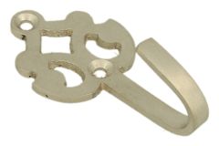 Crochet nickel satiné. Profondeur 21 mm