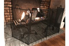 Haardscherm 4-slag 51 cm × 137 cm(HxB)