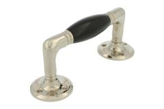 Handgreep 140mm messing vernikkeld bakeliet