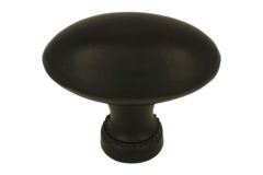 Bouton de meuble en fonte noire 51x33mm H43mm