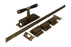 Krukespagnolet raam messing verouderd ebbenhout (1918)