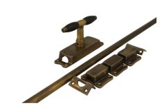 Krukespagnolet raam messing verouderd ebbenhout (1932)