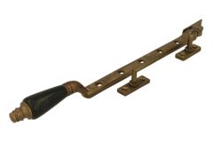 Raamuitzetter sierlijk model messing verouderd bakeliet