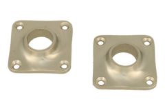 Rosace nickel satiné Ø diamètre 15 mm (paire)