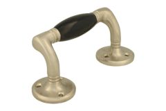 Handgreep 128mm verkropt matnikkel bakeliet