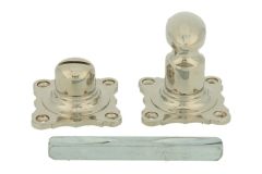 Toiletstift (1890) messing vernikkeld t.b.v. wc slot