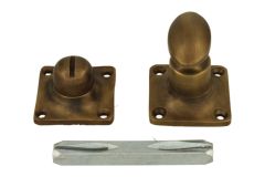 Toiletstift messing verouderd voor wc slot stiftmaat 8mm