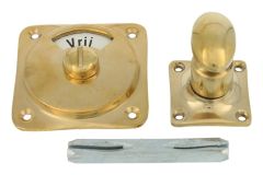 Vrij bezet toiletstift ongelakt messing