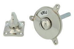 Vrij bezet toiletstift rond messing vernikkeld