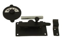 Vrij-bezet zwart poedercoat 92x52mm