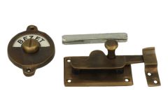 Vrij-bezet messing verouderd 70x39mm