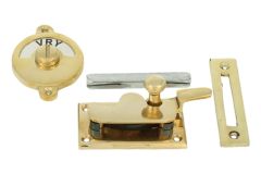 Vrij-bezet slot ongelakt messing 70x39mm